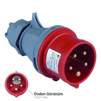 CEE Stecker mit Phasenwender 5P 32A 6h IP44